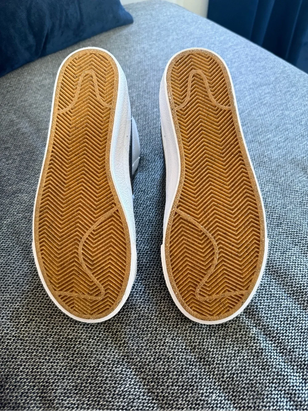 Nike Blazer Mid White/Black High-Top Sneakers (grade school)
